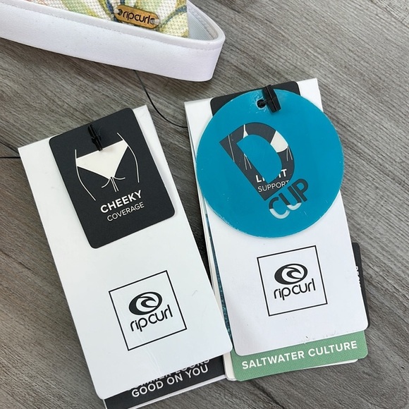 ☀️RIP CURL☀️ SOL SEEKER CROSS BACK TRI PREMIUM SURF CHEEKY PANT BIKINI SET - Picture 11 of 16